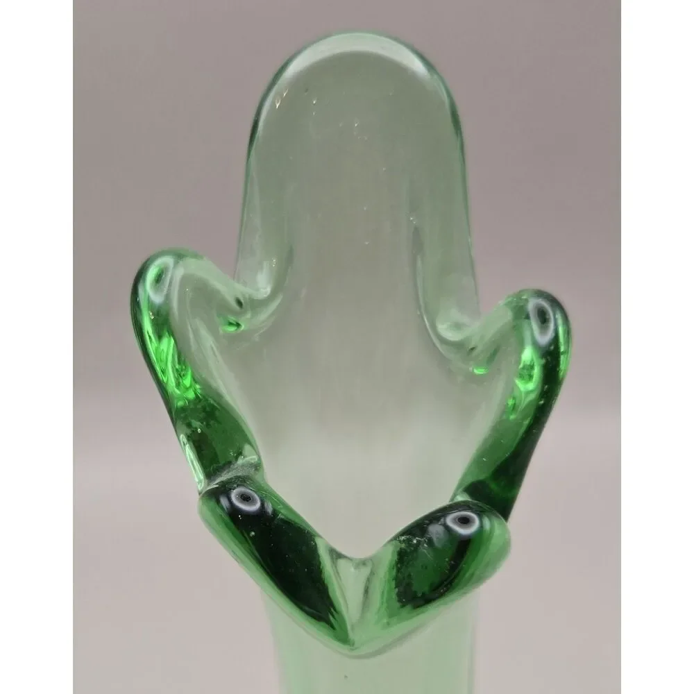 Vintage Swung Vase Green 9.5